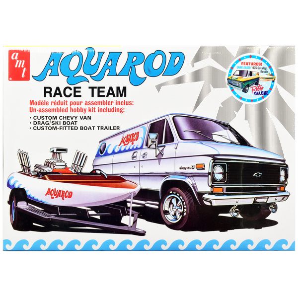 AMT 1/25 Chevrolet Custom Van & Boat Race Team Model Kit