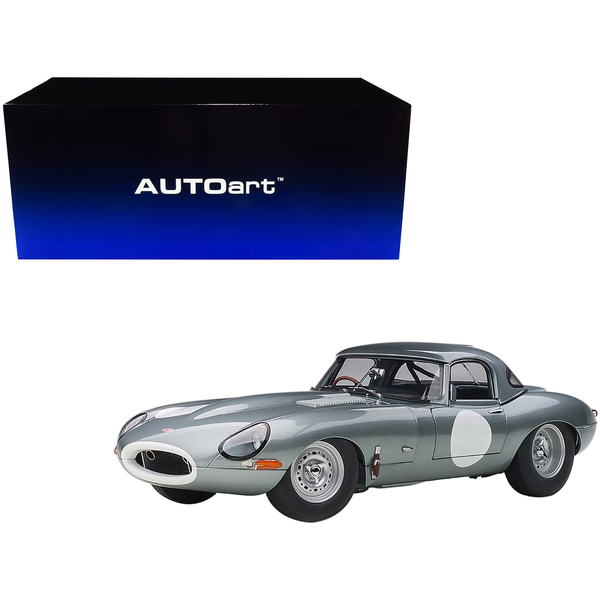 Autoart Jaguar E-Type Roadster Dark Silver RHD 1:18