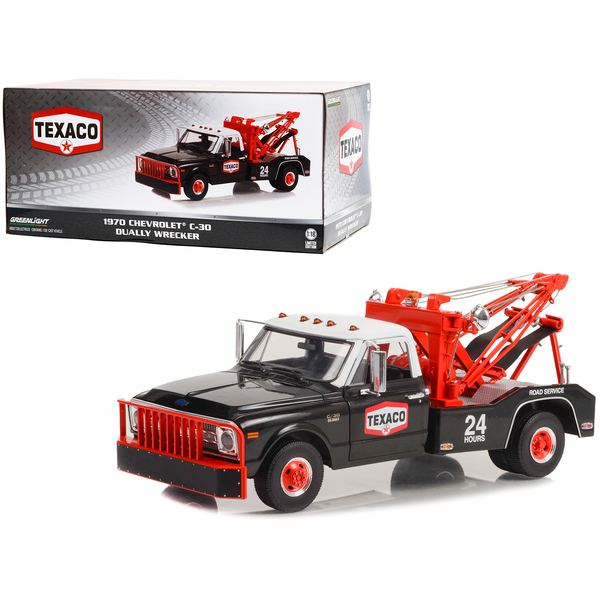 Greenlight 1970 Chevrolet C-30 Dually Wrecker Texaco 1:18 Model