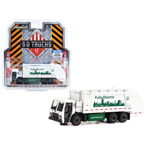 Greenlight Mack LR Electric DSNY Refuse Truck - 6.25in