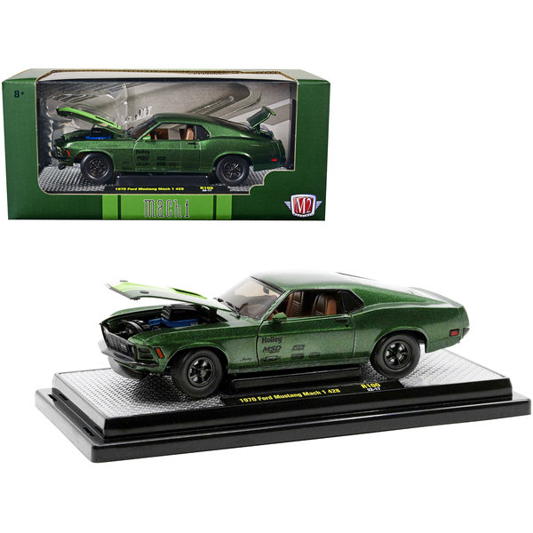 M2 Machines Green 1970 Ford Mustang Mach 1 428 (1/24)