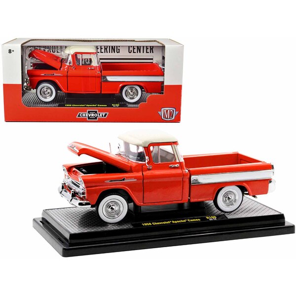M2 Machines Cardinal Red 1958 Chevy Apache Pickup (1/24)