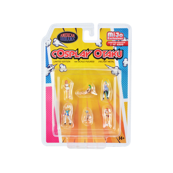 American Diorama Cosplay Otaku Figure Set 1/64 Scale (6 pc)