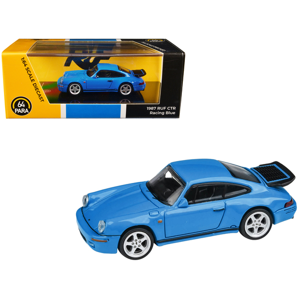 Paragon 1987 RUF CTR Racing Blue 1/64 Diecast Model