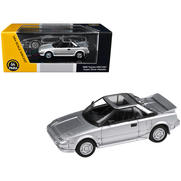 Paragon 1/64 1985 Toyota MR2 MK1 Super Silver Metallic