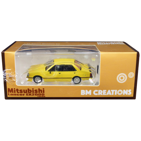 BM Creations Lancer EX2000 Turbo - Yellow 1/64 Diecast