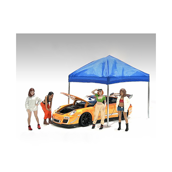 American Diorama Hip Hop Girls 1/18 Scale 4-Piece Set