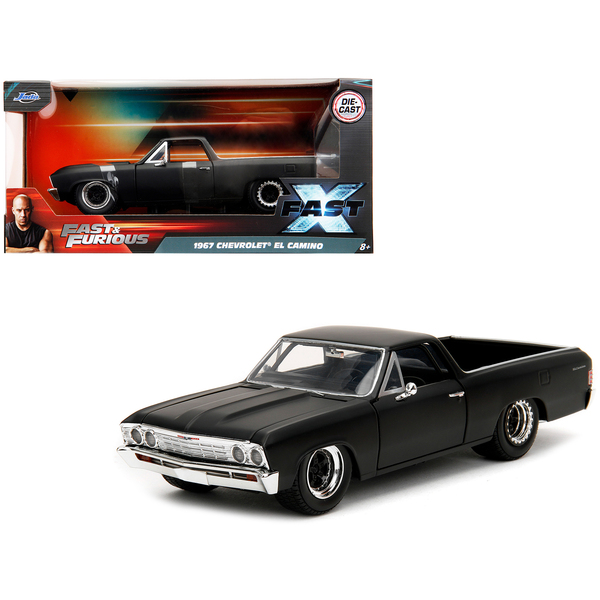 Jada 1967 Chevy El Camino Matt Black 1/24 Diecast