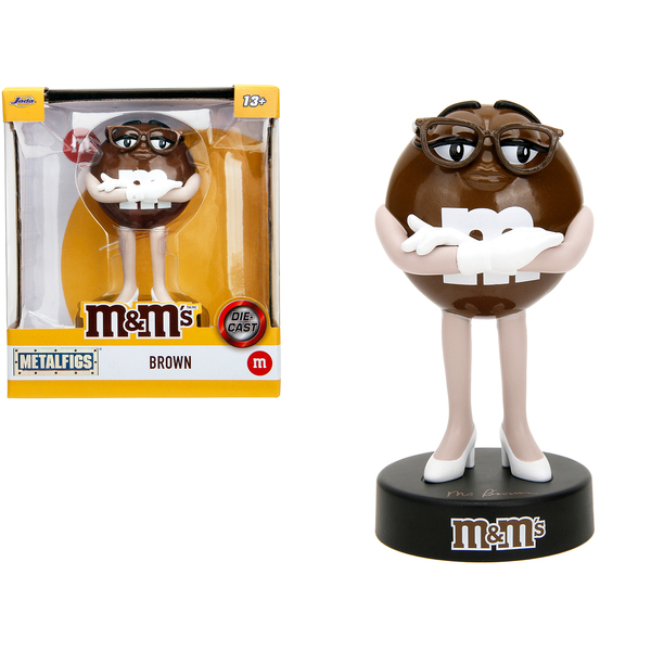 Jada M&M's Brown Character 4-Inch Metalfigs Die-Cast Figurine