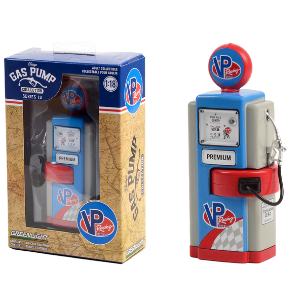 Greenlight 1948 Wayne 100-A VP Racing Fuels Gas Pump 1/18 - Blue & Gray