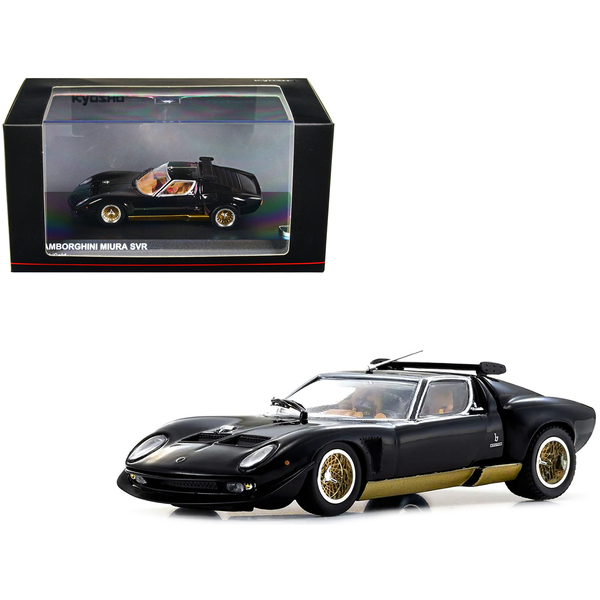 Kyosho Lamborghini Miura SVR Black/Gold 1/43 Diecast Model