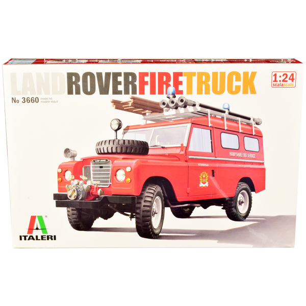 Italeri Land Rover Fire Truck Model Kit - Build Classic Fun!