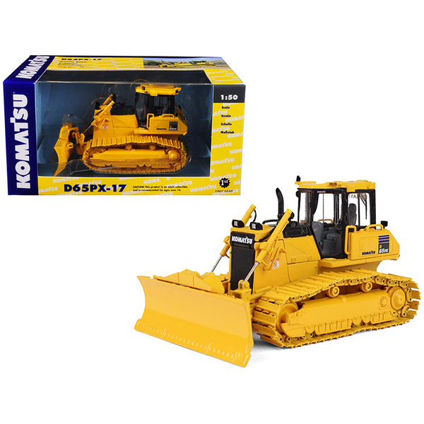 First Gear Komatsu D65PX-17 Dozer with Hitch 1/50 Scale