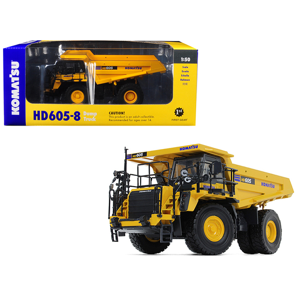 First Gear Komatsu HD605-8 Dump Truck 1/50 Scale
