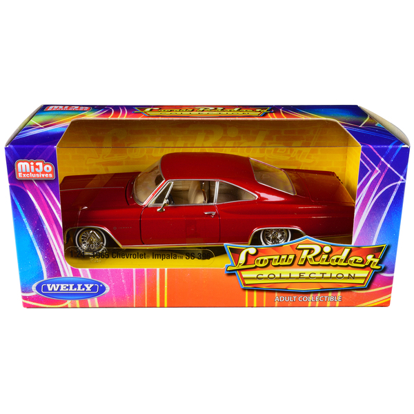 Welly 1965 Impala SS Lowrider - Red Metallic 1/24 Scale