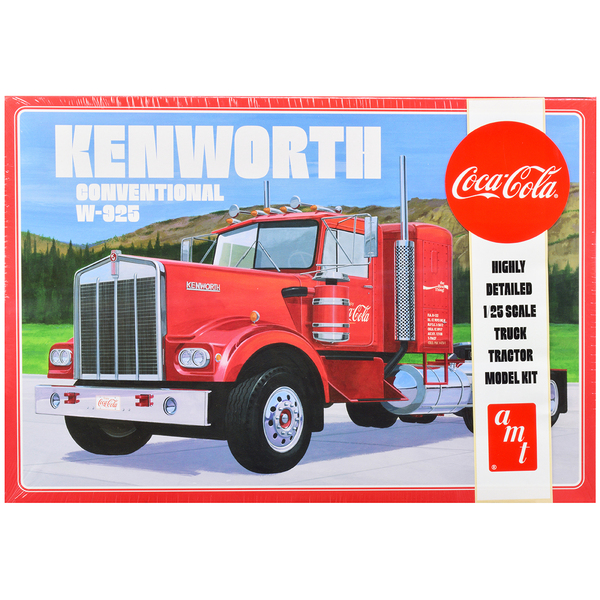 AMT Kenworth W-925 Coca-Cola Tractor Model Kit - 1/25 Scale