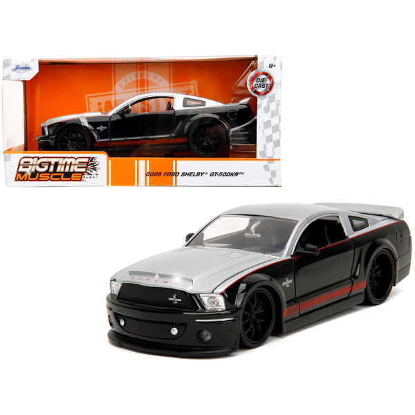 Jada 1:24 Silver/Black Mustang GT-500KR