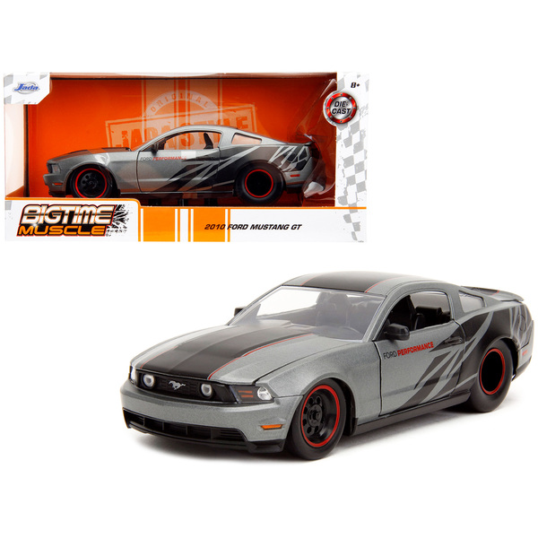 Jada 2010 Mustang GT - Matte Gray, 1/24 Scale