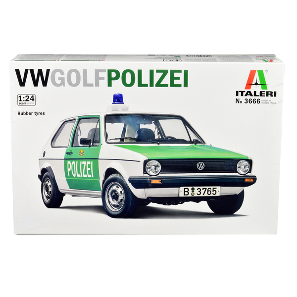 Italeri 1978 VW Golf Berlin Police Model Kit - 1/24