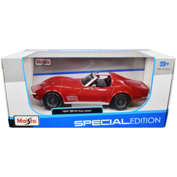 Maisto 1970 Corvette Convertible Red 1/24 Scale Model Car