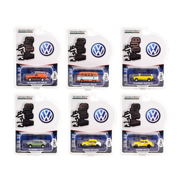 Greenlight Club Vee V-Dub Series 16 Set: 6 Cars (1/64)