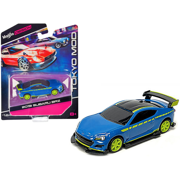 Maisto Tokyo Mod Subaru BRZ - Blue/Black/Green - 1/64 Scale
