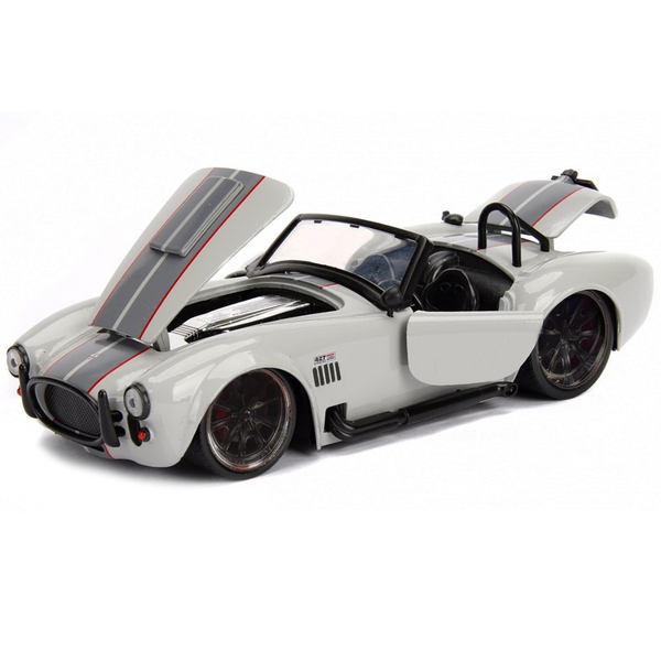 Jada 1965 Shelby Cobra 427 S/C Grey 1/24 Diecast Model
