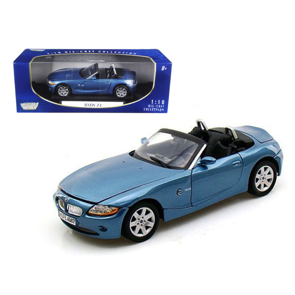 Motormax BMW Z4 Convertible 1/18 Blue Diecast Model