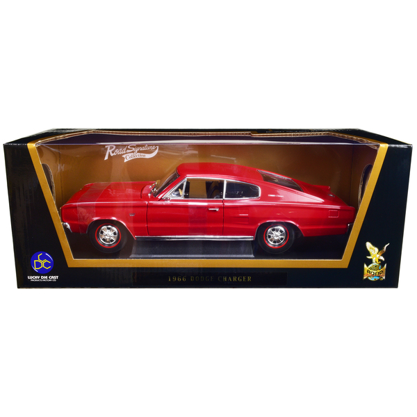 Road Signature 1966 Dodge Charger - Red, 1/18 Scale Diecast