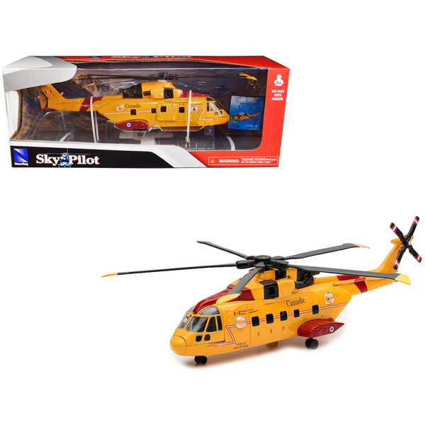 New Ray AgustaWestland AW101 Helicopter Yellow SAR