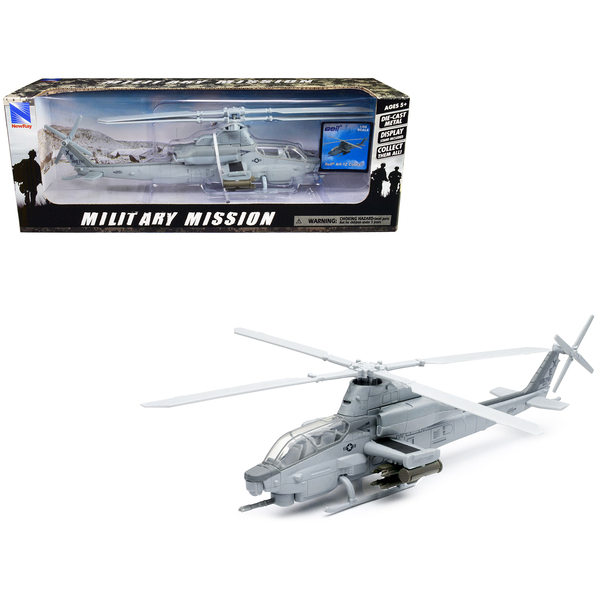 New Ray AH-1Z Cobra Helicopter 1/55 Gray