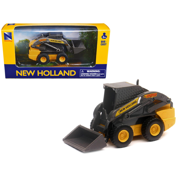 New Ray New Holland L228 Skid Steer Yellow 4.25"