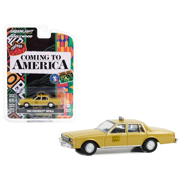 Greenlight 1981 Chevy Impala Taxi "Coming to America" 1/64 Scale