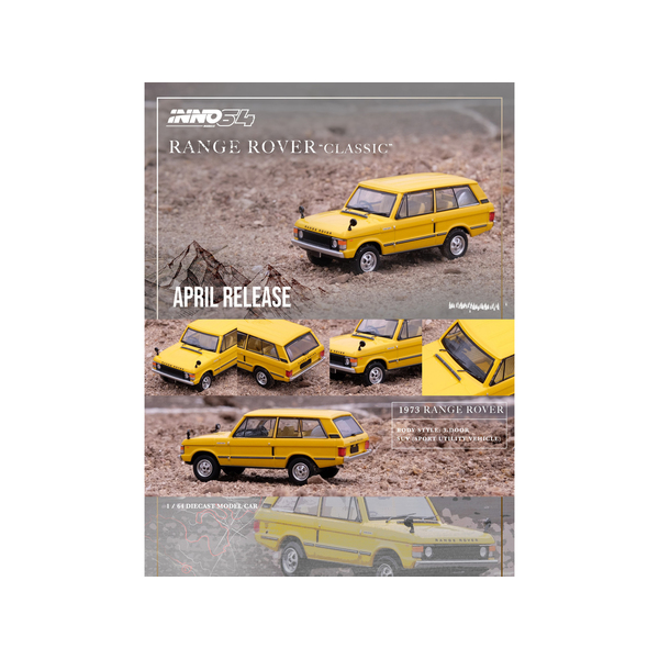 Inno Models Land Rover "Classic" RHD Sanglow Yellow 1/64 Diecast