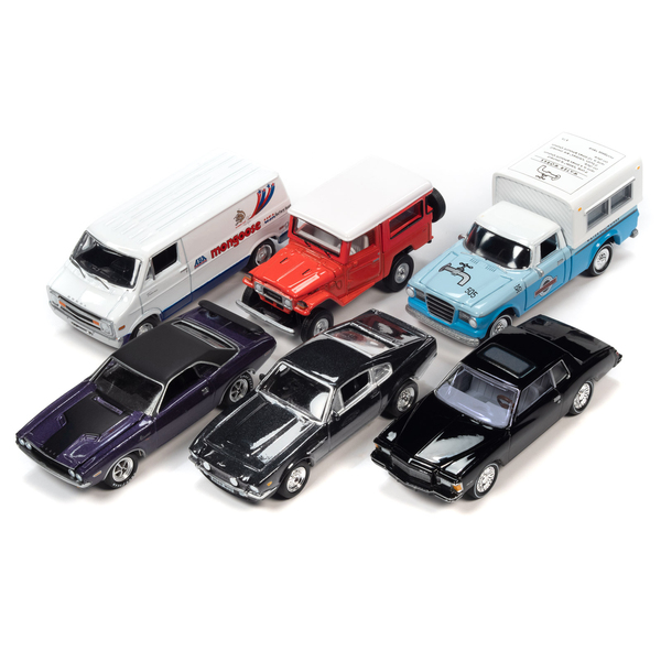 Johnny Lightning Pop Culture 6 Car Set 1:64 Scale