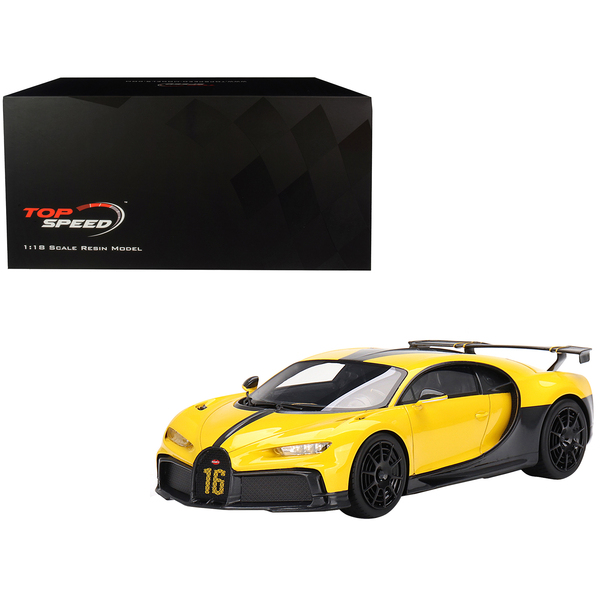 Top Speed Bugatti Chiron Pur Sport 1/18 Yellow/Black