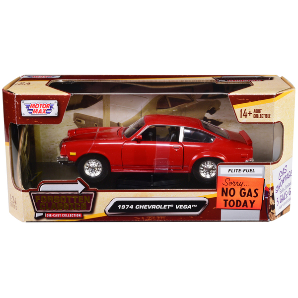 Motormax 1974 Chevrolet Vega Red 1/24 Scale Diecast
