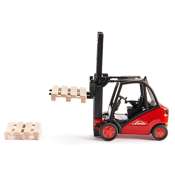 Siku Linde Forklift Truck Red with 2 Pallets