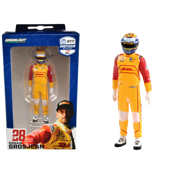 Greenlight 1/18 Romain Grosjean Driver Figure DHL