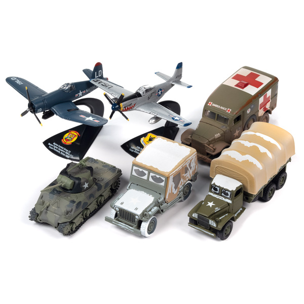 Johnny Lightning Korea: Forgotten War Military Set A, 6 Piece
