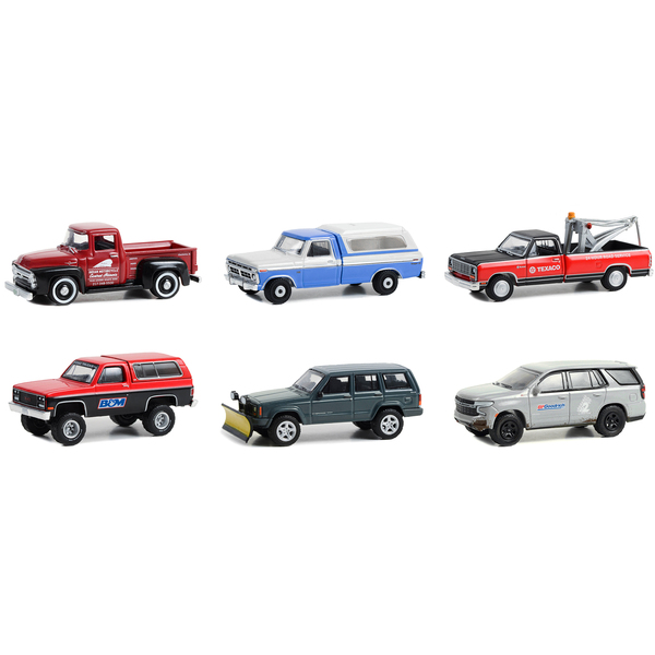 Greenlight Blue Collar Collection 1/64 Scale 6-Car Set