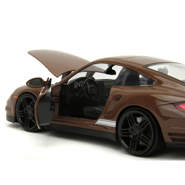 Jada Hollywood Rides Porsche 911 Turbo M&M's - 1:24 Scale, Brown