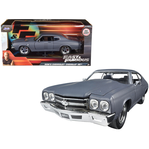Jada Dom's Chevrolet Chevelle SS Matt Gray 1:24 Model
