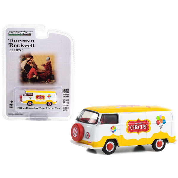 Greenlight 1971 VW Panel Van: Percevel Circus Diecast
