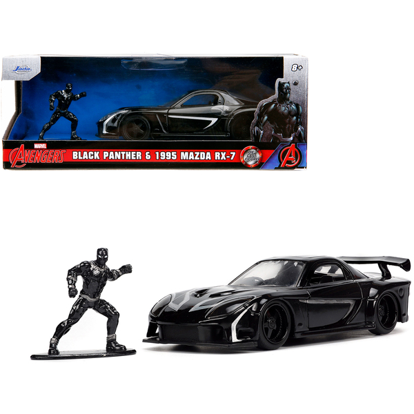 Jada 1995 Mazda RX-7 RHD Black Panther 1/32 Scale Diecast