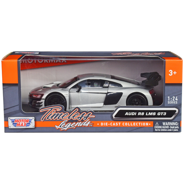 Motormax Audi R8 LMS GT3 Silver 1:24 Diecast