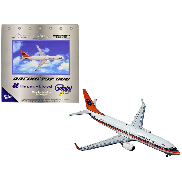 GeminiJets Hapag-Lloyd Boeing 737-800 1:400 Scale Diecast Model