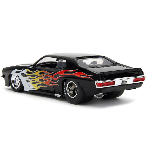 Jada 1971 Pontiac GTO Black Flames 1/24 Scale Model