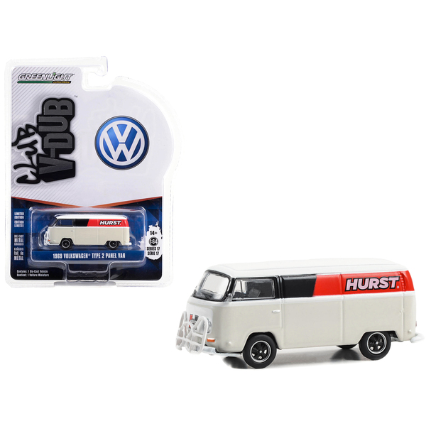 Greenlight 1969 VW Panel Van - Hurst Shifters - 1/64 Scale