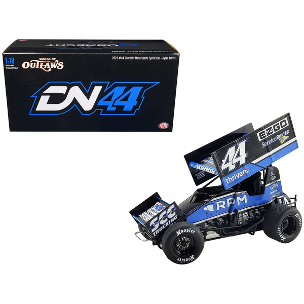 Acme #44 Dylan Norris Winged Sprint Car - 1/18 Scale